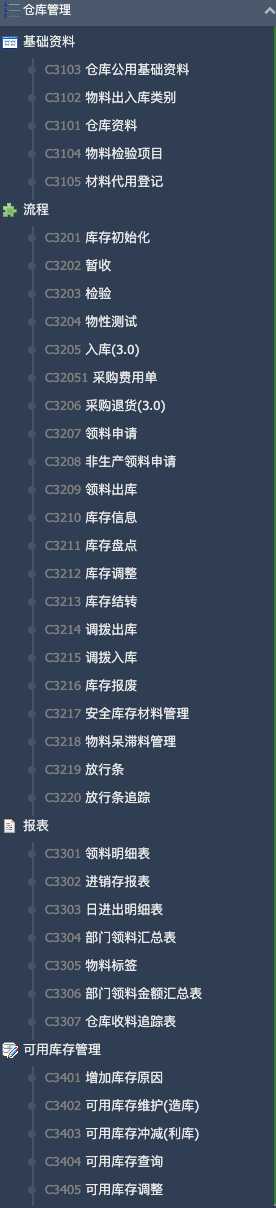 X-ERP仓库管理